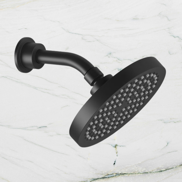 Phoenix Pina Shower Arm & 150mm Round Rose Matte Black