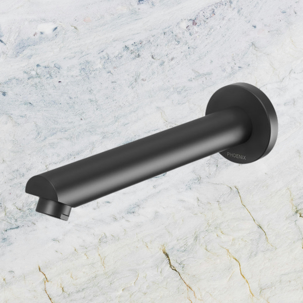 Phoenix Pina Wall Bath / Basin Outlet 180mm Matte Black