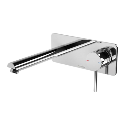 Phoenix Pina Wall Basin / Bath Mixer Set 180mm (Trim Kit Only) Lead Free Chrome