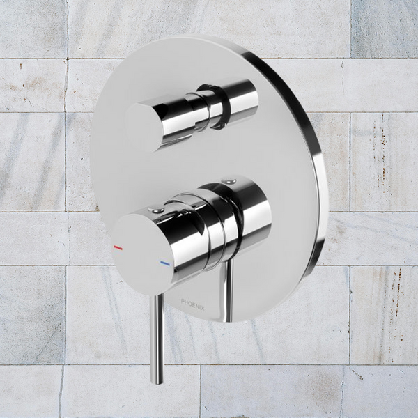 Phoenix Pina Shower / Bath Diverter Mixer (Trim Kit Only) Chrome