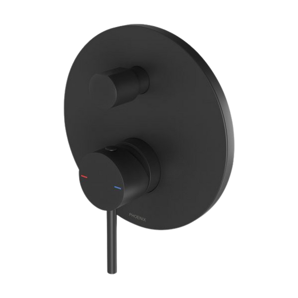 Phoenix Pina Shower / Bath Diverter Mixer (Trim Kit Only) Matte Black