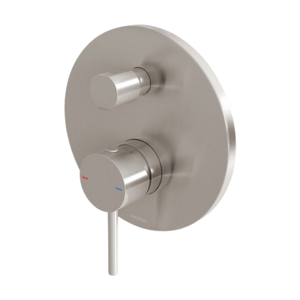 Phoenix Pina Shower / Bath Diverter Mixer (Trim Kit Only) Brushed Nickel
