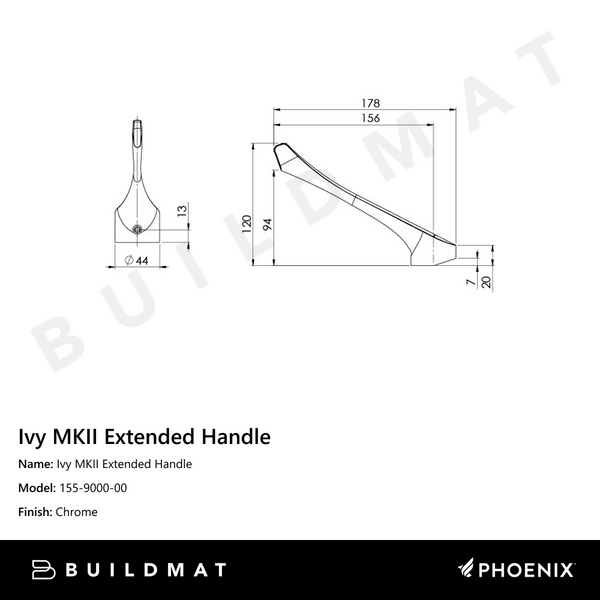 Phoenix Ivy MKII Extended Handle Chrome