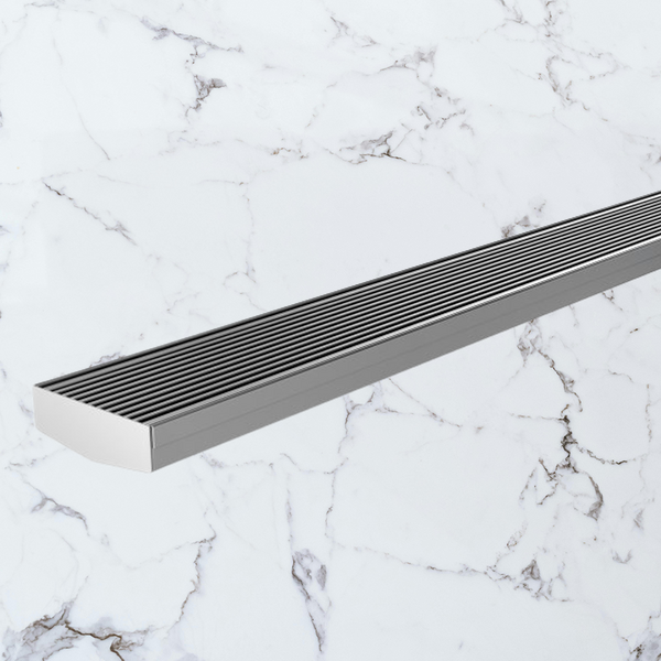 Phoenix V Channel Drain HG 75 x 600mm Outlet 65mm Stainless Steel