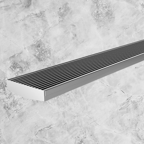 Phoenix V Channel Drain HG 100 x 1215mm Outlet 90mm Stainless Steel