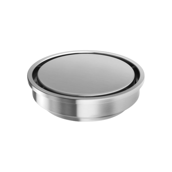 Phoenix Point Drain Round 100mm Outlet 90mm   Stainless Steel