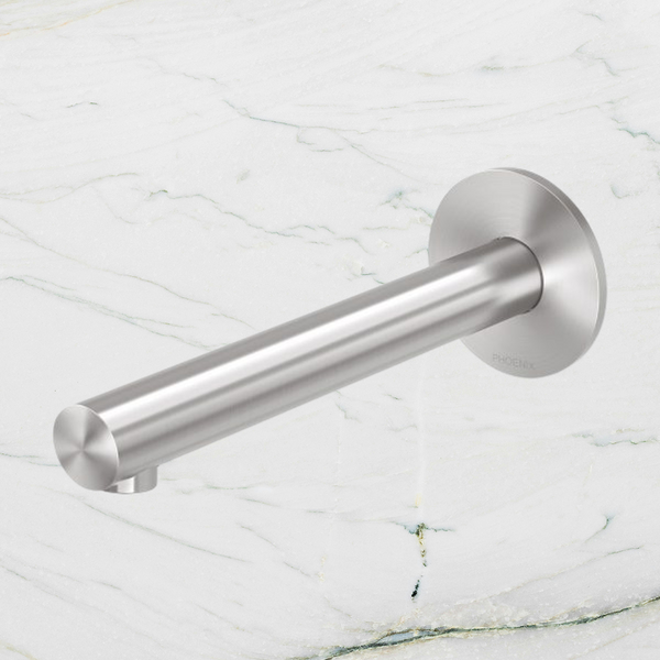 Phoenix Vivid Slimline SS 316 Wall Basin / Bath Outlet 180mm Stainless Steel