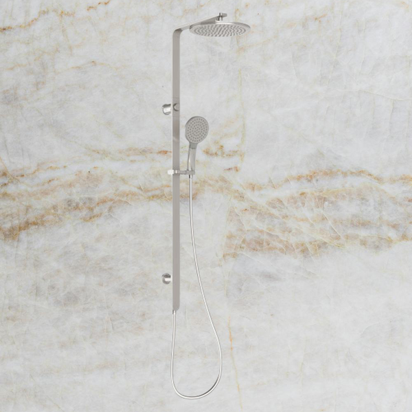 Phoenix NX Quil Twin Shower Brushed Nickel
