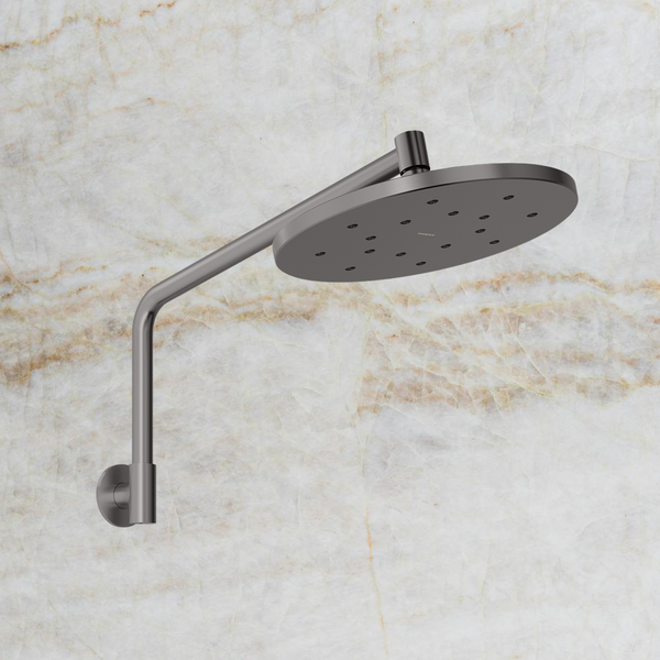 Phoenix Ormond High-Rise Shower Arm & Rose Brushed Carbon