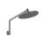Phoenix Ormond High-Rise Shower Arm & Rose Brushed Carbon