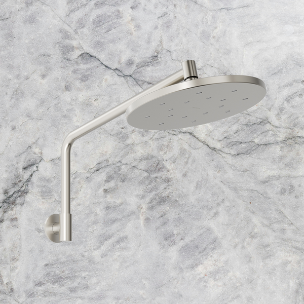 Phoenix Ormond High-Rise Shower Arm & Rose Brushed Nickel