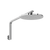 Phoenix Oxley High-Rise Shower Arm & Rose  Chrome