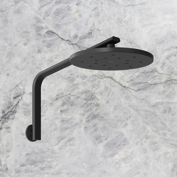 Phoenix Oxley High-Rise Shower Arm & Rose Matte Black