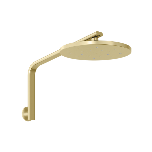 Phoenix Oxley High-Rise Shower Arm & Rose Brushed Gold