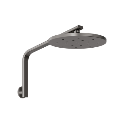 Phoenix Oxley High-Rise Shower Arm & Rose Brushed Carbon