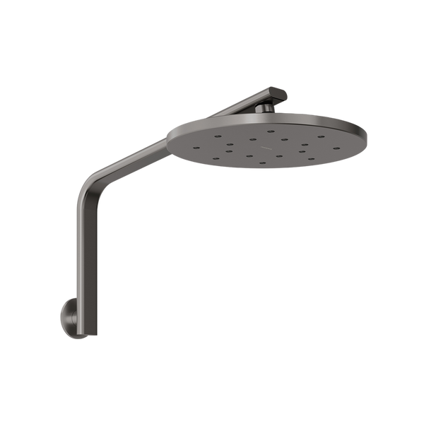 Phoenix Oxley High-Rise Shower Arm & Rose Brushed Carbon