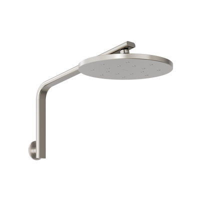 Phoenix Oxley High-Rise Shower Arm & Rose Brushed Nickel