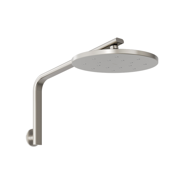 Phoenix Oxley High-Rise Shower Arm & Rose Brushed Nickel