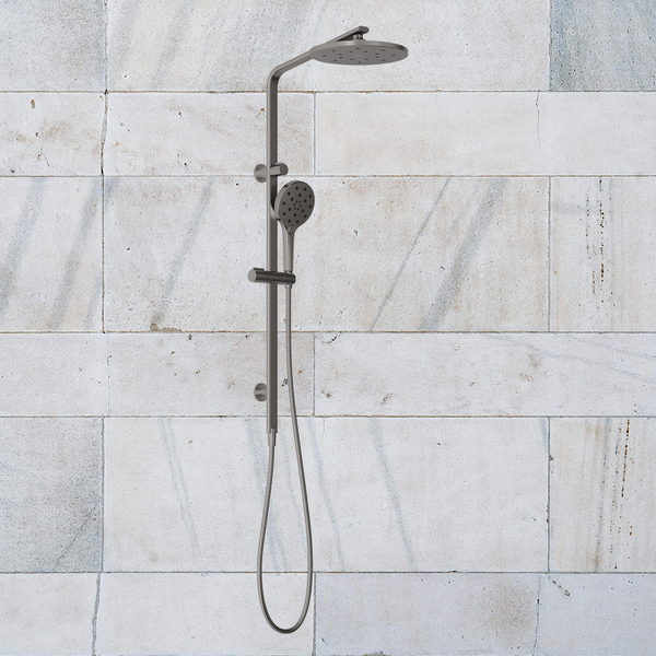 Phoenix Oxley Twin Shower Brushed Carbon