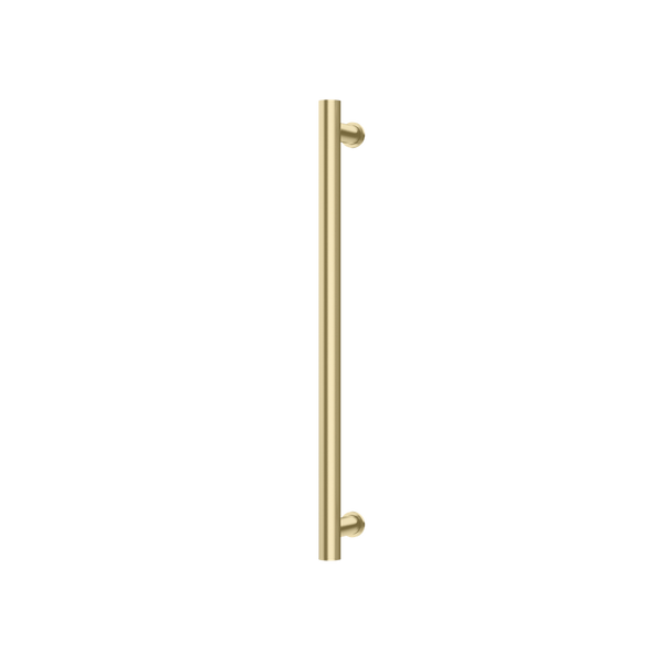 Phoenix Heated Towel Rail Round 600mm Brushed Gold