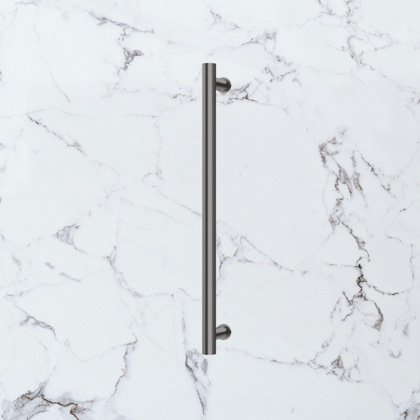 Phoenix Heated Towel Rail Round 600mm Brushed Carbon