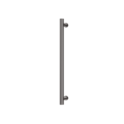 Phoenix Heated Towel Rail Round 600mm Brushed Carbon