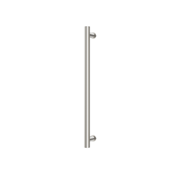 Phoenix Heated Towel Rail Round 600mm Brushed Nickel