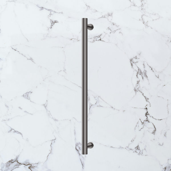 Phoenix Heated Towel Rail Round 800mm Brushed Carbon