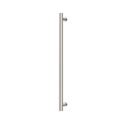 Phoenix Heated Towel Rail Round 800mm Brushed Nickel