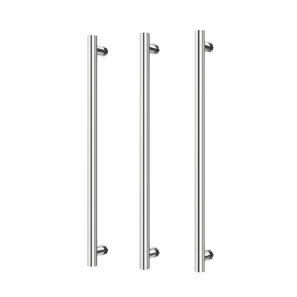 Phoenix Heated Triple Towel Rail Round 800mm Chrome