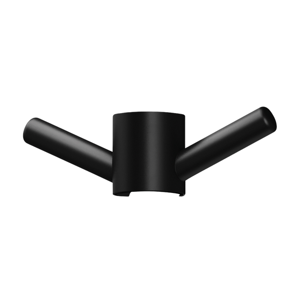 Phoenix Vertical Rail Hook Round Matte Black