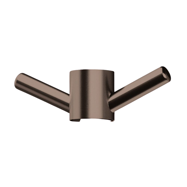 Phoenix Vertical Rail Hook Round Brushed Bronze