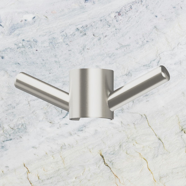 Phoenix Vertical Rail Hook Round Brushed Nickel