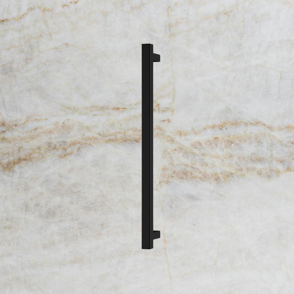 Phoenix Heated Towel Rail Square 600mm Matte Black