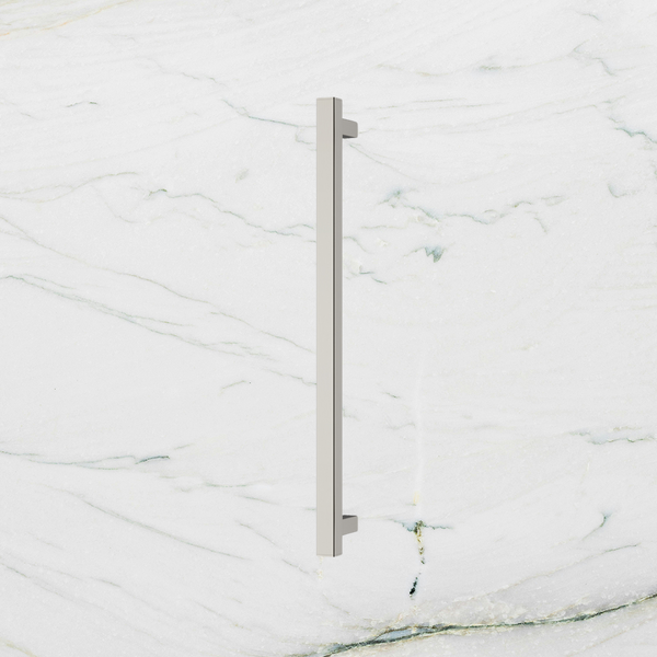 Phoenix Heated Towel Rail Square 600mm Brushed Nickel