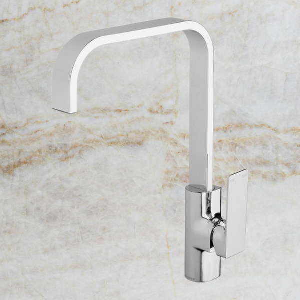 Phoenix Gloss Sink Mixer 200mm Squareline Chrome