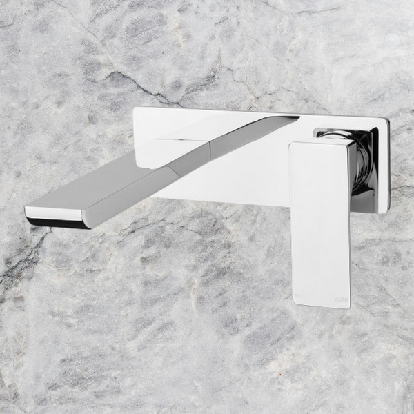 Phoenix Gloss Wall Bath Mixer Set 180mm Chrome