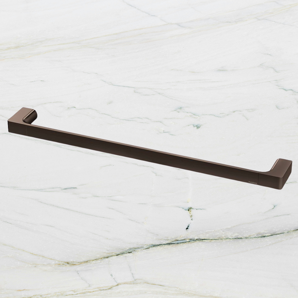 Phoenix Gloss Single Towel Rail 600mm Brushed Bronze