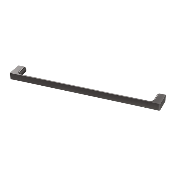 Phoenix Gloss Single Towel Rail 600mm Brushed Carbon