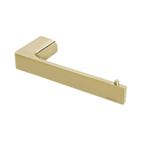 Phoenix Gloss Toilet Roll Holder Brushed Gold