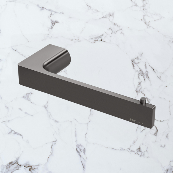 Phoenix Gloss Toilet Roll Holder Brushed Carbon