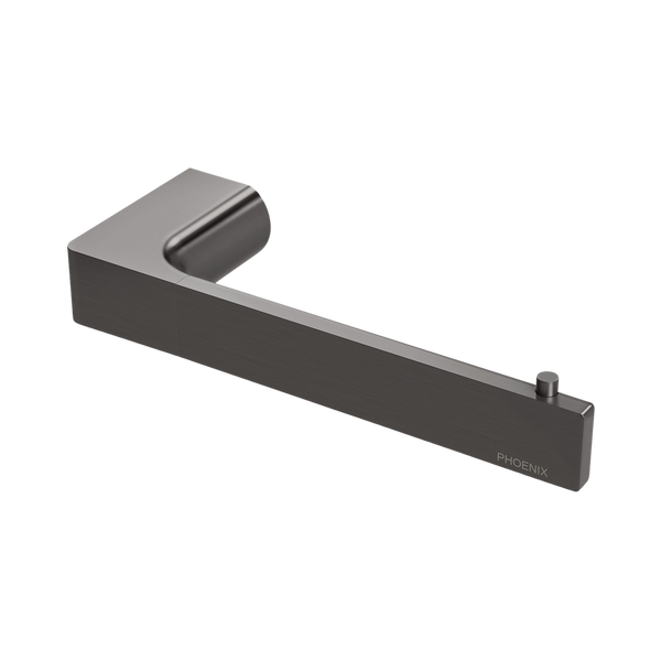 Phoenix Gloss Toilet Roll Holder Brushed Carbon