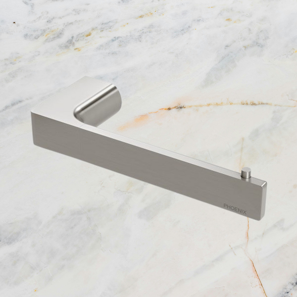 Phoenix Gloss Toilet Roll Holder Brushed Nickel