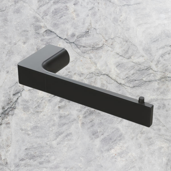 Phoenix Gloss Toilet Roll Holder Matte Black