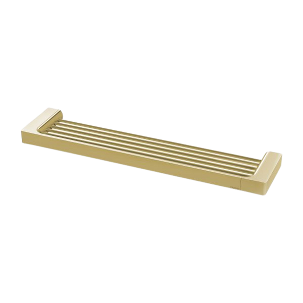 Phoenix Gloss Shower Shelf Brushed Gold