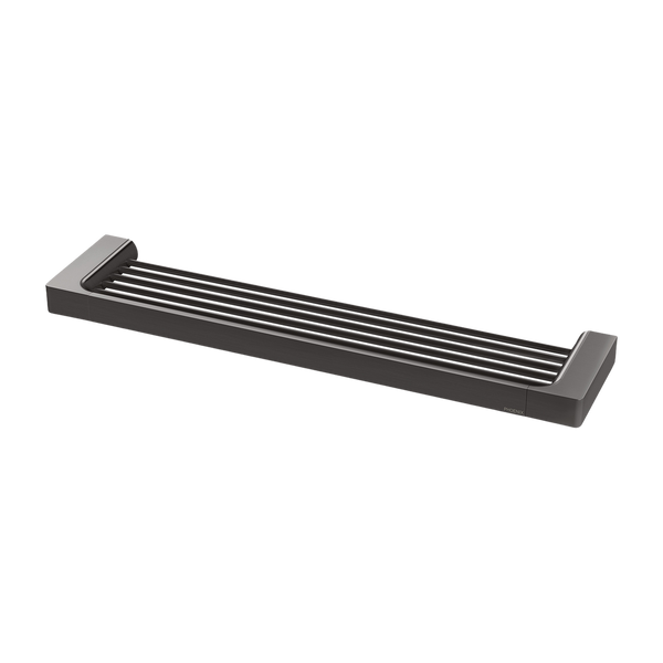 Phoenix Gloss Shower Shelf Brushed Carbon