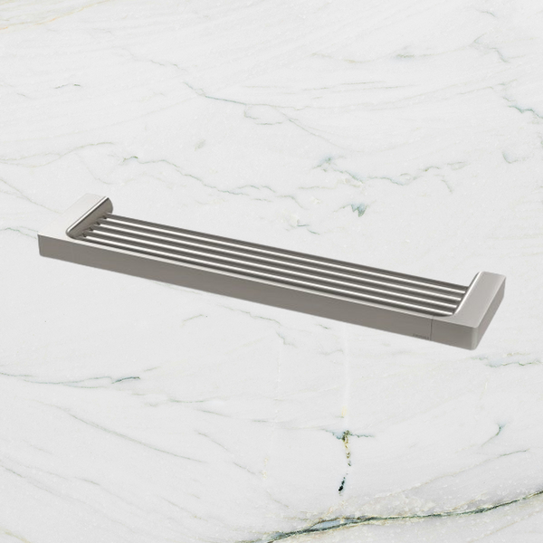 Phoenix Gloss Shower Shelf Brushed Nickel