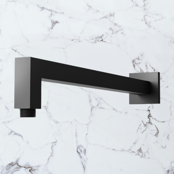 Phoenix Lexi Shower Arm 400mm Square Matte Black