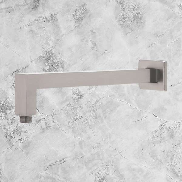 Phoenix Lexi Shower Arm 400mm Square Brushed Nickel