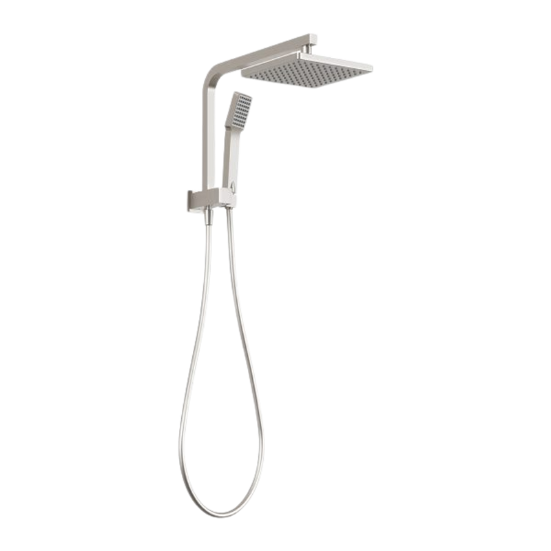 Lexi Compact Twin Shower Brushed Nickel – Buildmat